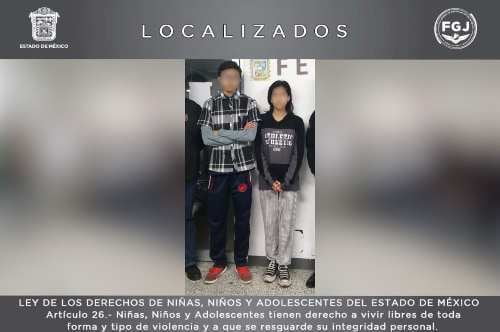 Localizan a dos a adolescentes reportados como desaparecidos en Ecatepec